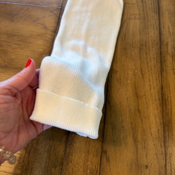 Gretchen Scott Grosgrain Heaven Cardigan in White, Medium, Spring Preppy Soft - Picture 6 of 14